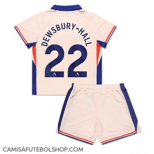 Camisa de time de futebol Chelsea Kiernan Dewsbury-Hall #22 Replicas 2º Equipamento Infantil 2024-25 Manga Curta (+ Calças curtas)